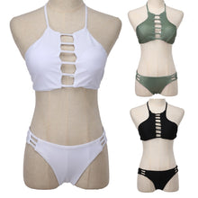 Load image into Gallery viewer, 2019 Women Bikini Push Up Padded Low Waist Bikinis Set Swimwear Swimsuit Bathing Beachwear S,M,L 3 Colors For Option
