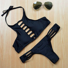 Load image into Gallery viewer, 2019 Women Bikini Push Up Padded Low Waist Bikinis Set Swimwear Swimsuit Bathing Beachwear S,M,L 3 Colors For Option
