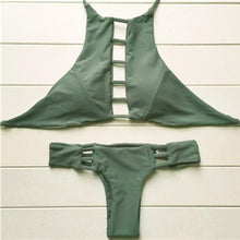 Load image into Gallery viewer, 2019 Women Bikini Push Up Padded Low Waist Bikinis Set Swimwear Swimsuit Bathing Beachwear S,M,L 3 Colors For Option
