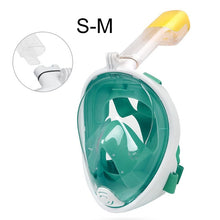 Load image into Gallery viewer, 2019 Full Face Snorkeling Masks Panoramic View Anti-fog Anti-Leak Swimming Snorkel Scuba Underwater Diving Mask GoPro Compatible
