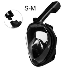 Load image into Gallery viewer, 2019 Full Face Snorkeling Masks Panoramic View Anti-fog Anti-Leak Swimming Snorkel Scuba Underwater Diving Mask GoPro Compatible
