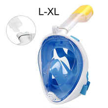 Load image into Gallery viewer, 2019 Full Face Snorkeling Masks Panoramic View Anti-fog Anti-Leak Swimming Snorkel Scuba Underwater Diving Mask GoPro Compatible
