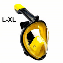 Load image into Gallery viewer, 2019 Full Face Snorkeling Masks Panoramic View Anti-fog Anti-Leak Swimming Snorkel Scuba Underwater Diving Mask GoPro Compatible
