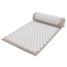 Load image into Gallery viewer, Acupressure Massager Cushion Massage Mat Relaxation Relieve Back Body Pain Spike Mat Acupuncture Massage Yoga Mat with Pillow
