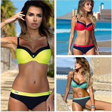 Load image into Gallery viewer, Swimwear Beach Swimsuit Women Sexy Printing Bikini Sport Bikini Set Summer Beach Swimming Suit Split Bikini
