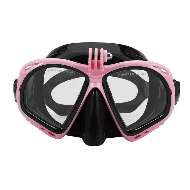 Professional Underwater Diving Mask Scuba Snorkel Swimming Goggles Scuba Diving Equipement Suitable For Most Sport Camera